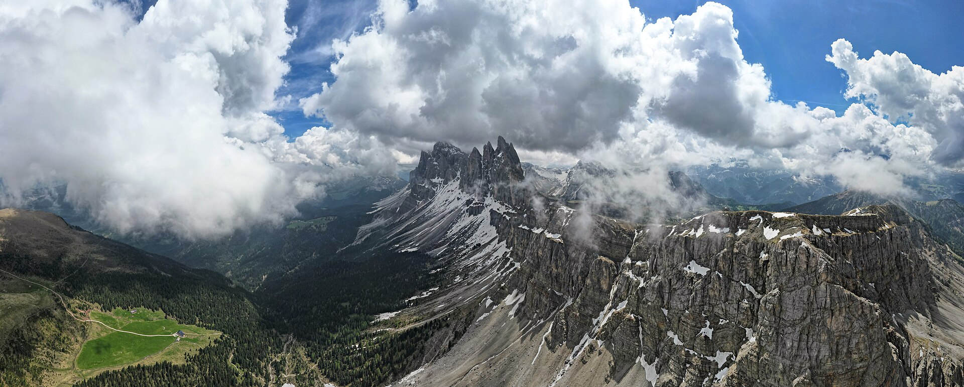 The Dolomites from Seceda