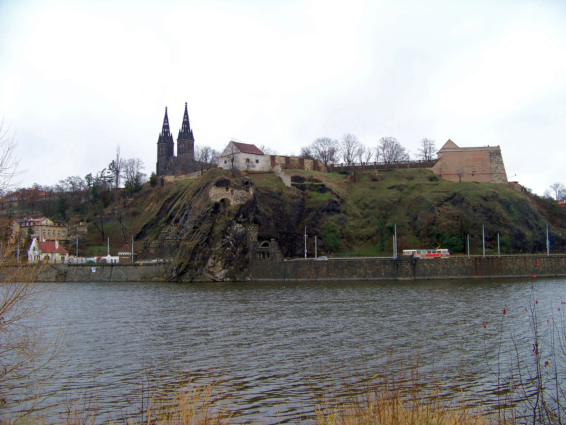 Vyšehrad Fortress from Císařská louka