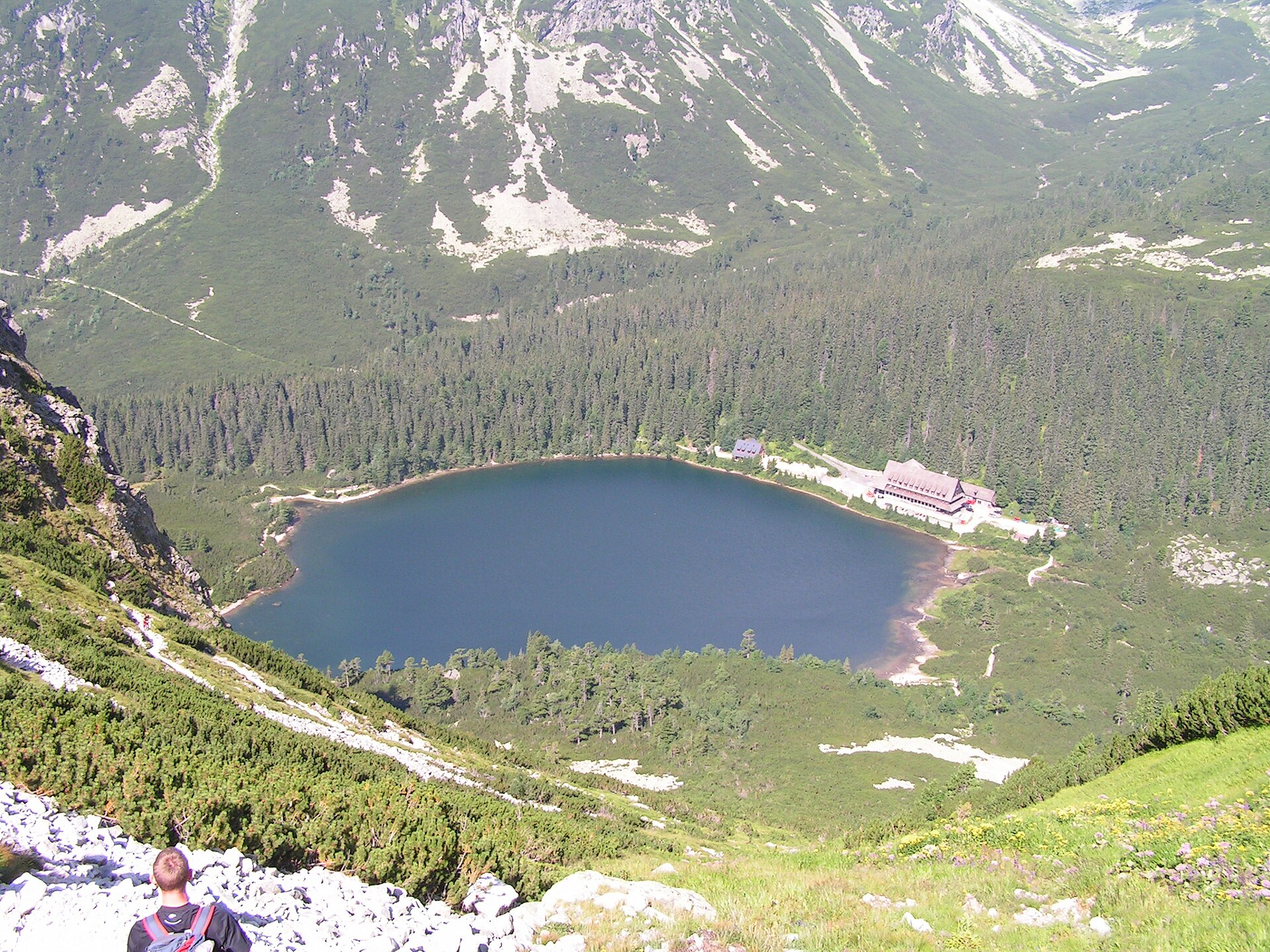 Popradské pleso viewed from Ostrva